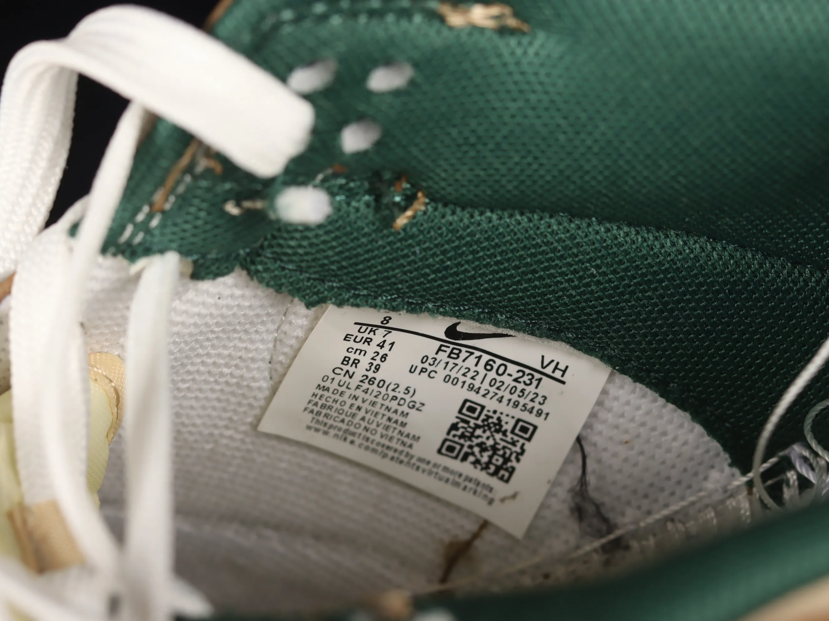 All Categories Nk SB Dunk Series Nk SB Dunk Low Low-top sneakers Nk Dunk Low "Tans" Retro Green" SB low-top sports and leisure sneakers FB7160-231